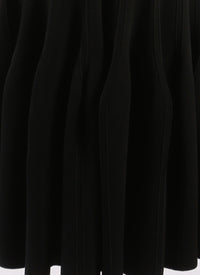 Nymphea knitted piqué skirt - Black