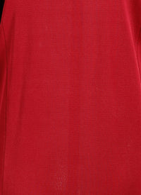 Long-sleeved crepe dress - Purple