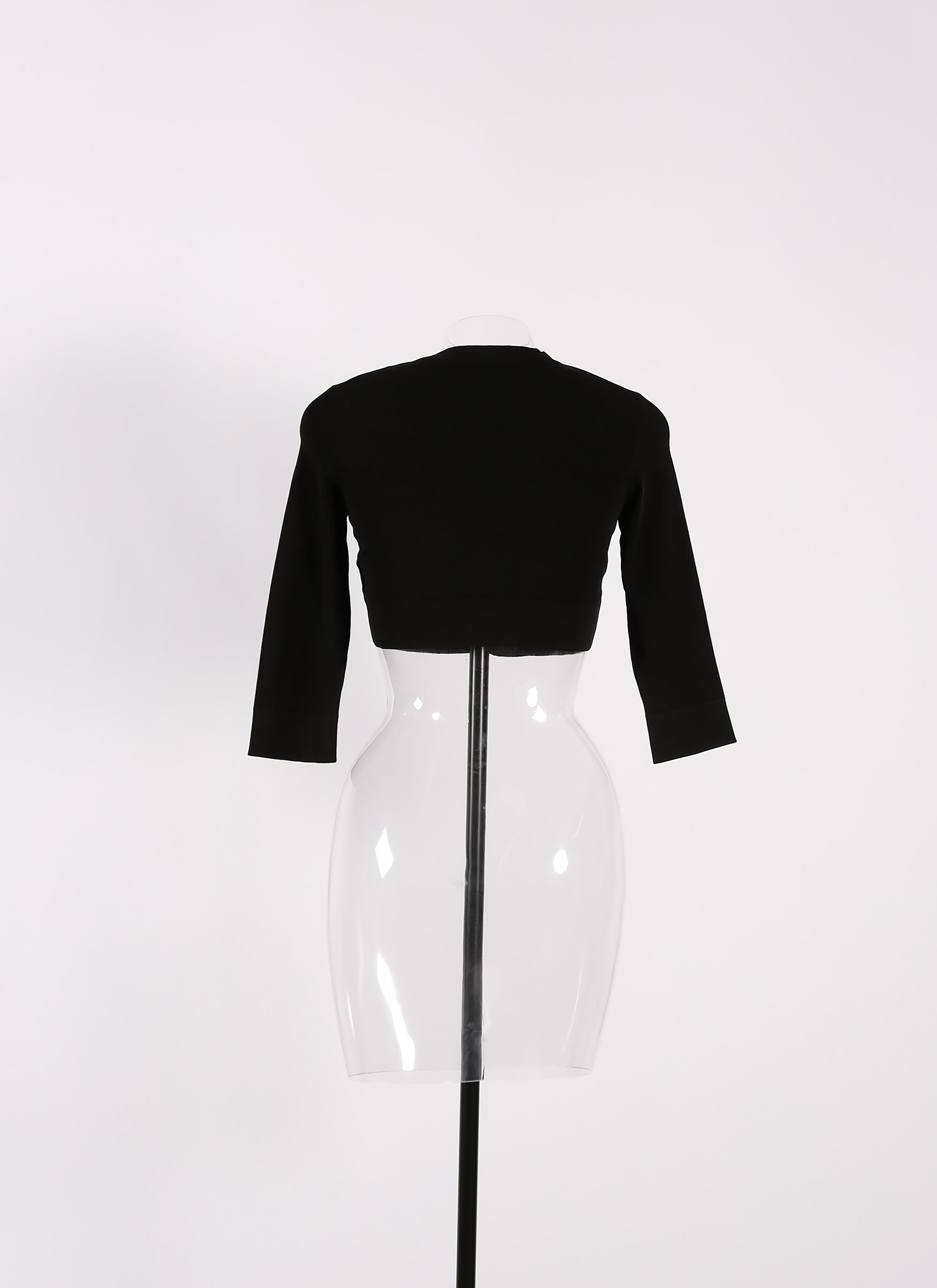 Long sleeve knitted cardigan - Black
