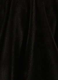 Velvet skater skirt - Black