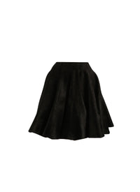 Velvet skater skirt - Black