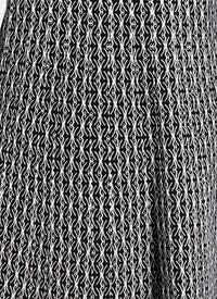 Long-sleeved wool Segovie tunic - Black & White