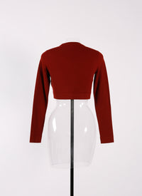 Supreme wool cardigan - Garnet