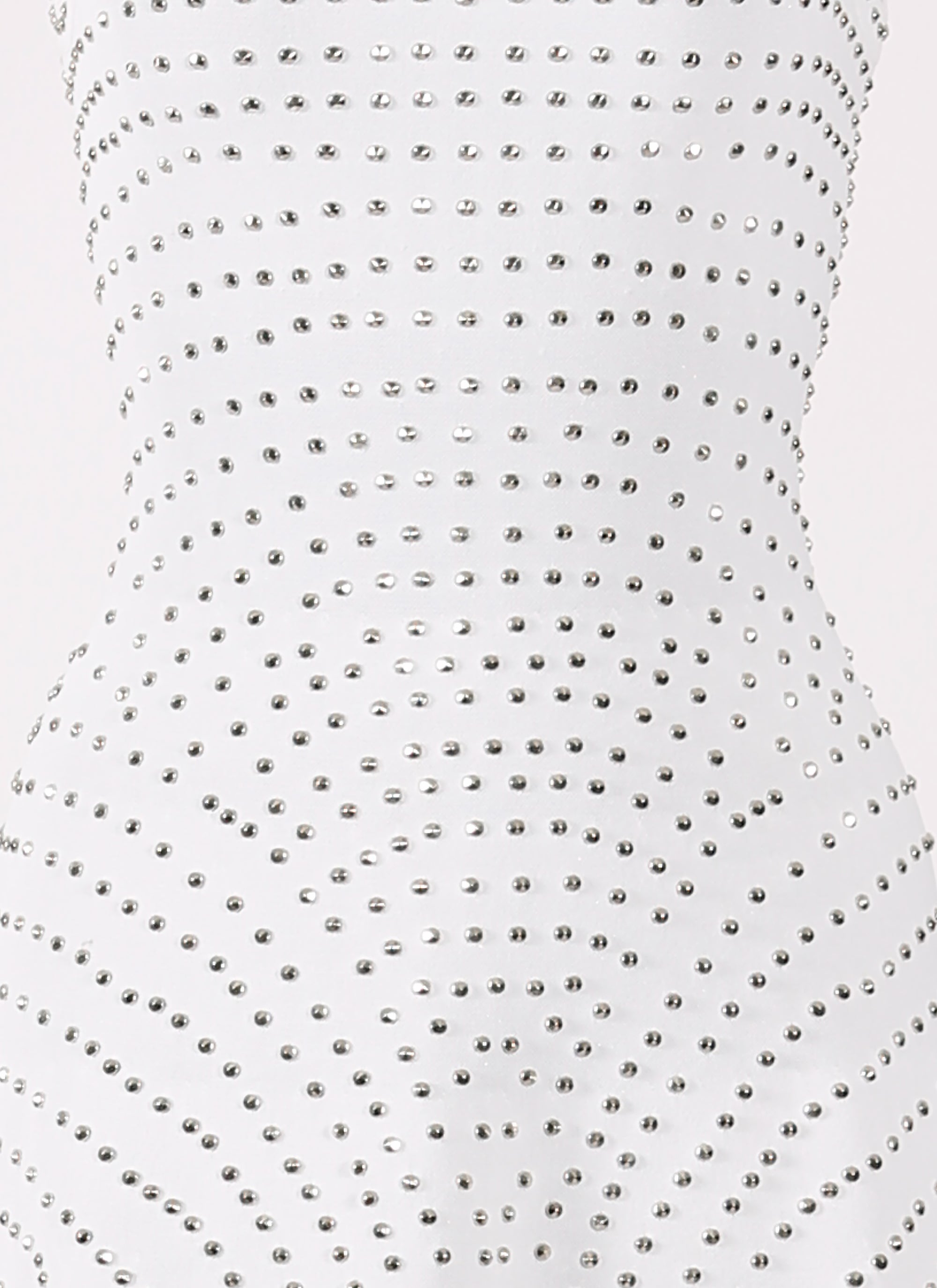 Nebuleuse studded sleeveless dress - Optic White