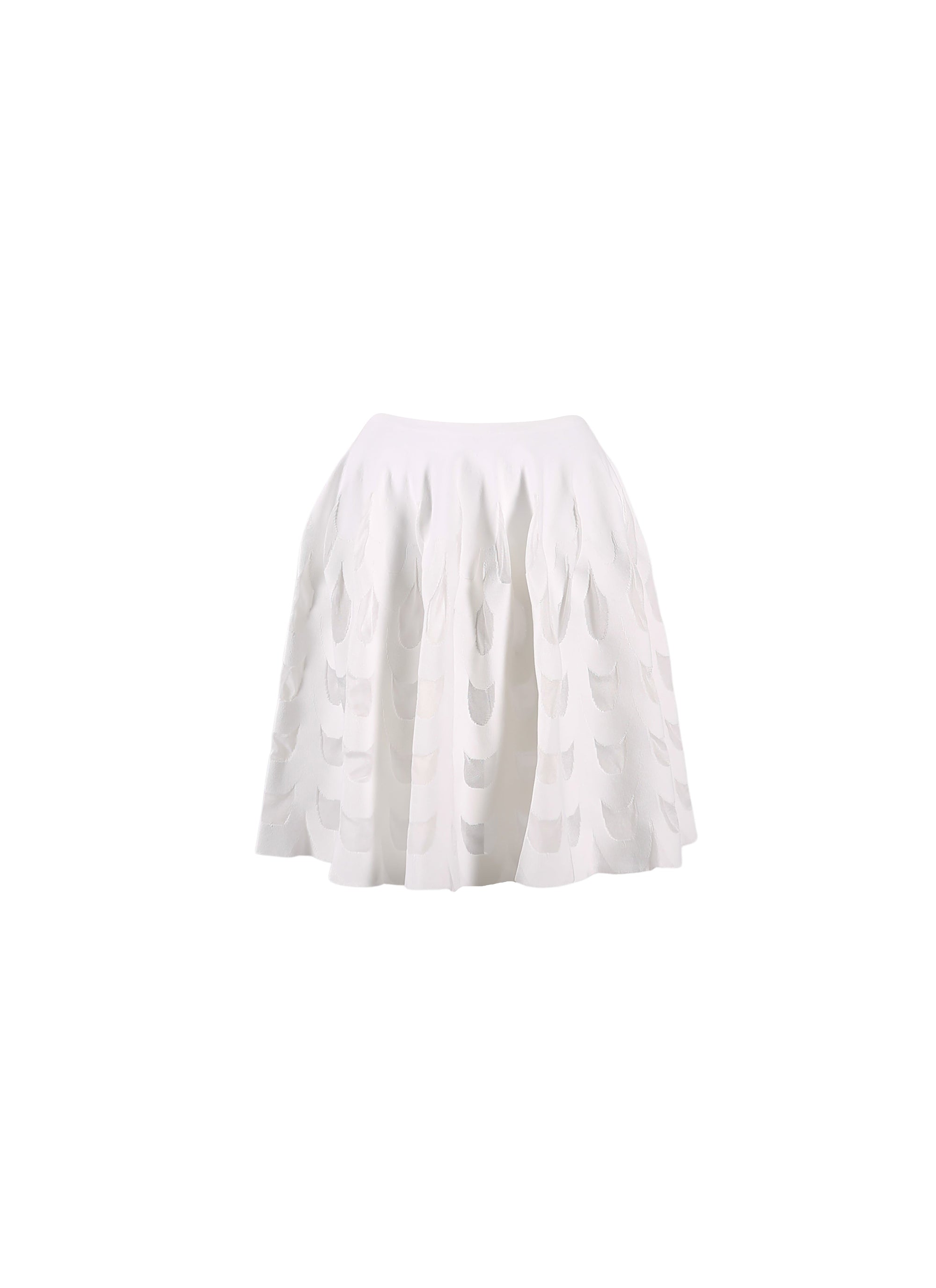 Jupe courte Serpentin - Blanc Optique