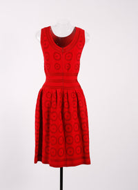 Robe droite sans manches Atomic en maille - Laque