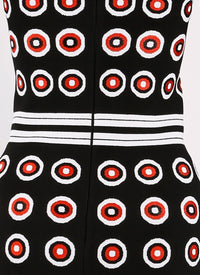 Atomic knitted 3/4 sleeve dress - Multicolour