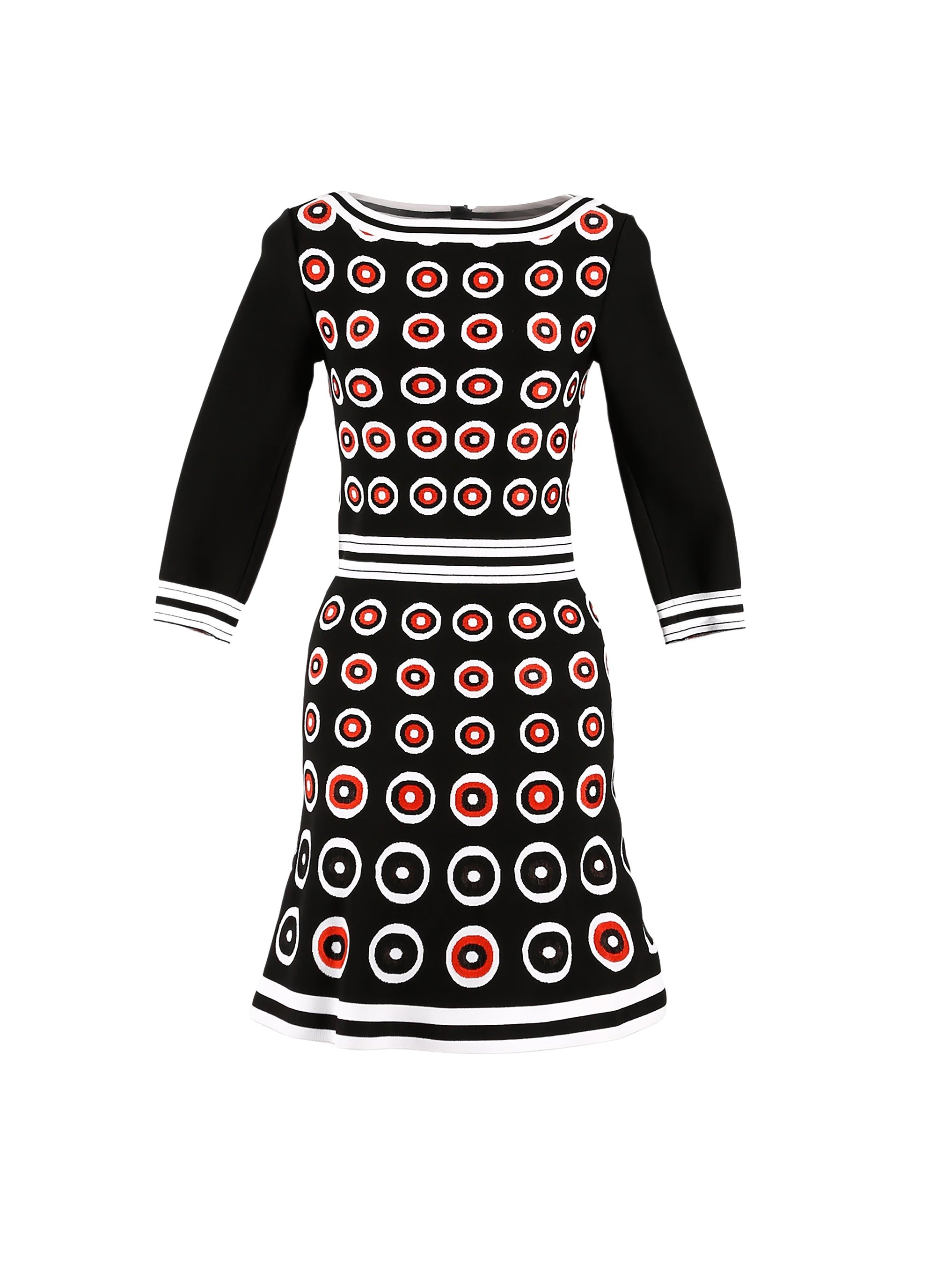 Atomic knitted 3/4 sleeve dress - Multicolour
