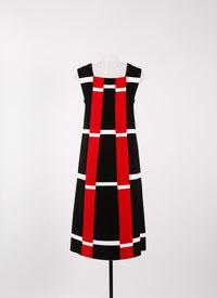 Mirage sleeveless shift dress - Multicoloured Beige