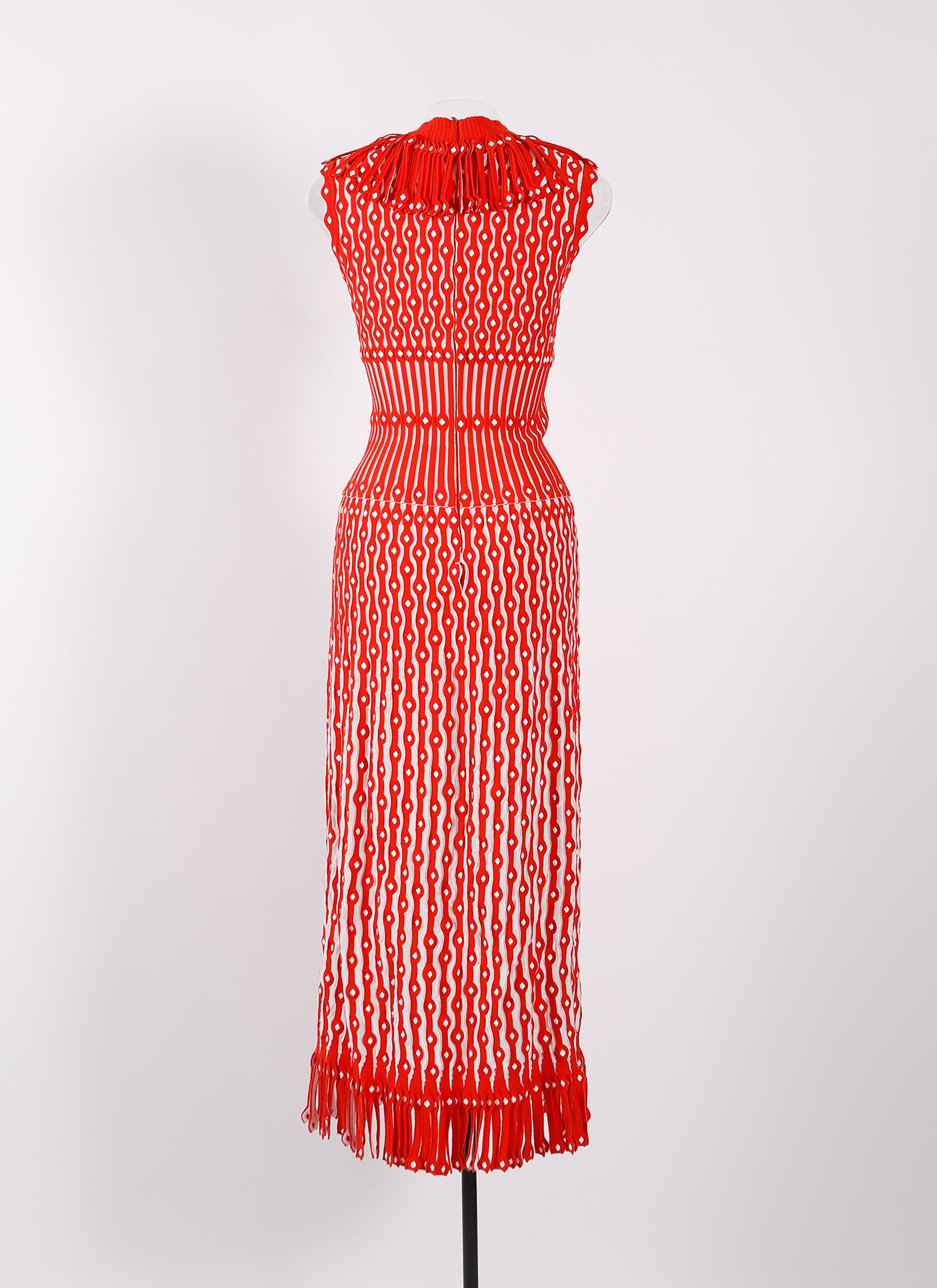 Carillon sleeveless maxi dress - Red & White
