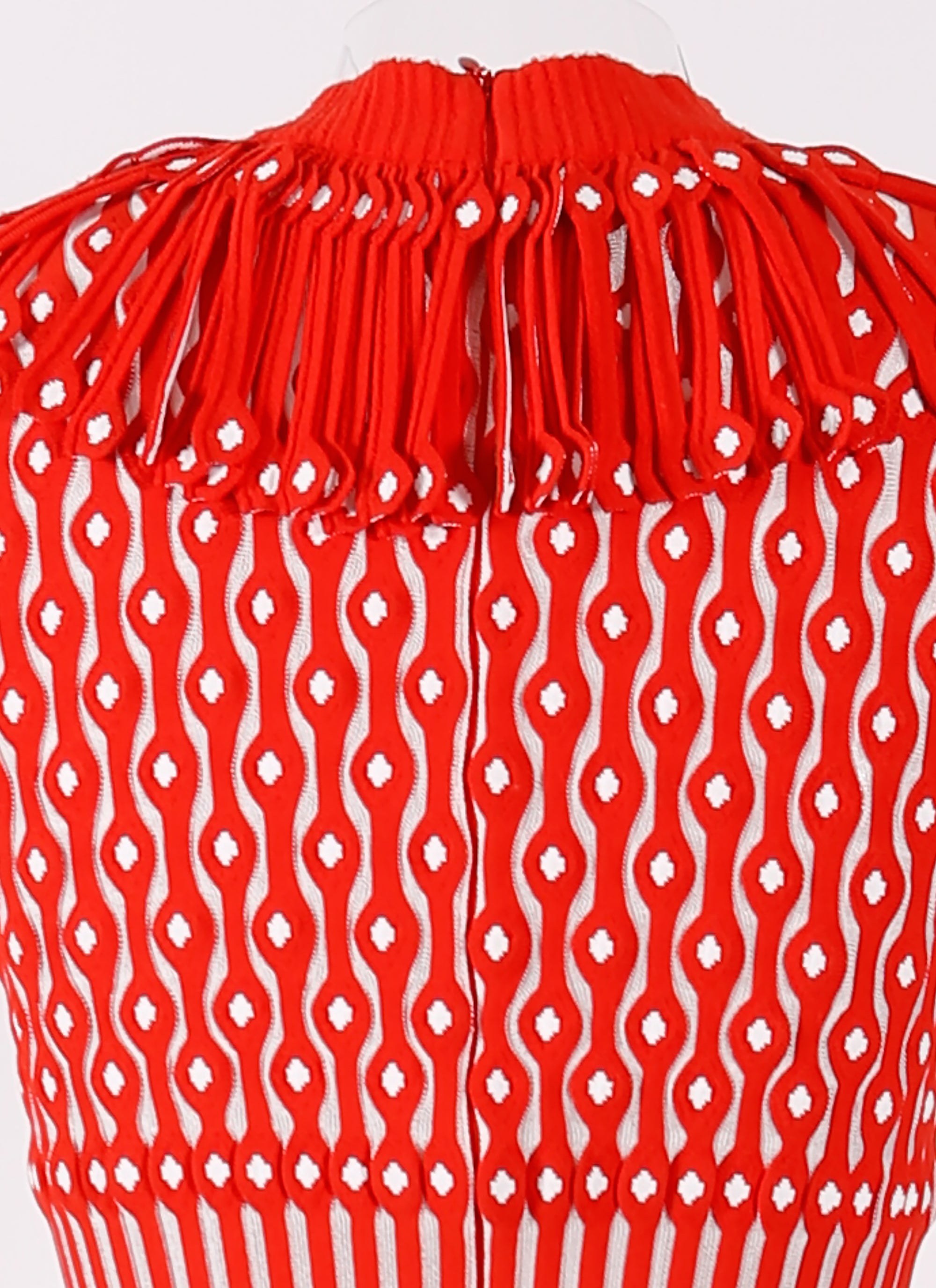 Carillon sleeveless maxi dress - Red & White