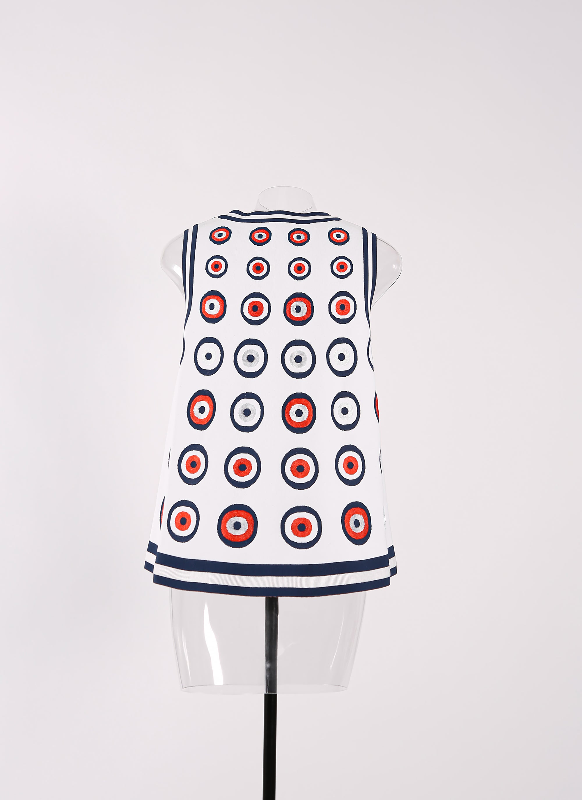 Atomic sleeveless zip jacket - Flesh & Multicolour