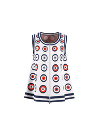 Atomic sleeveless zip jacket - Flesh & Multicolour