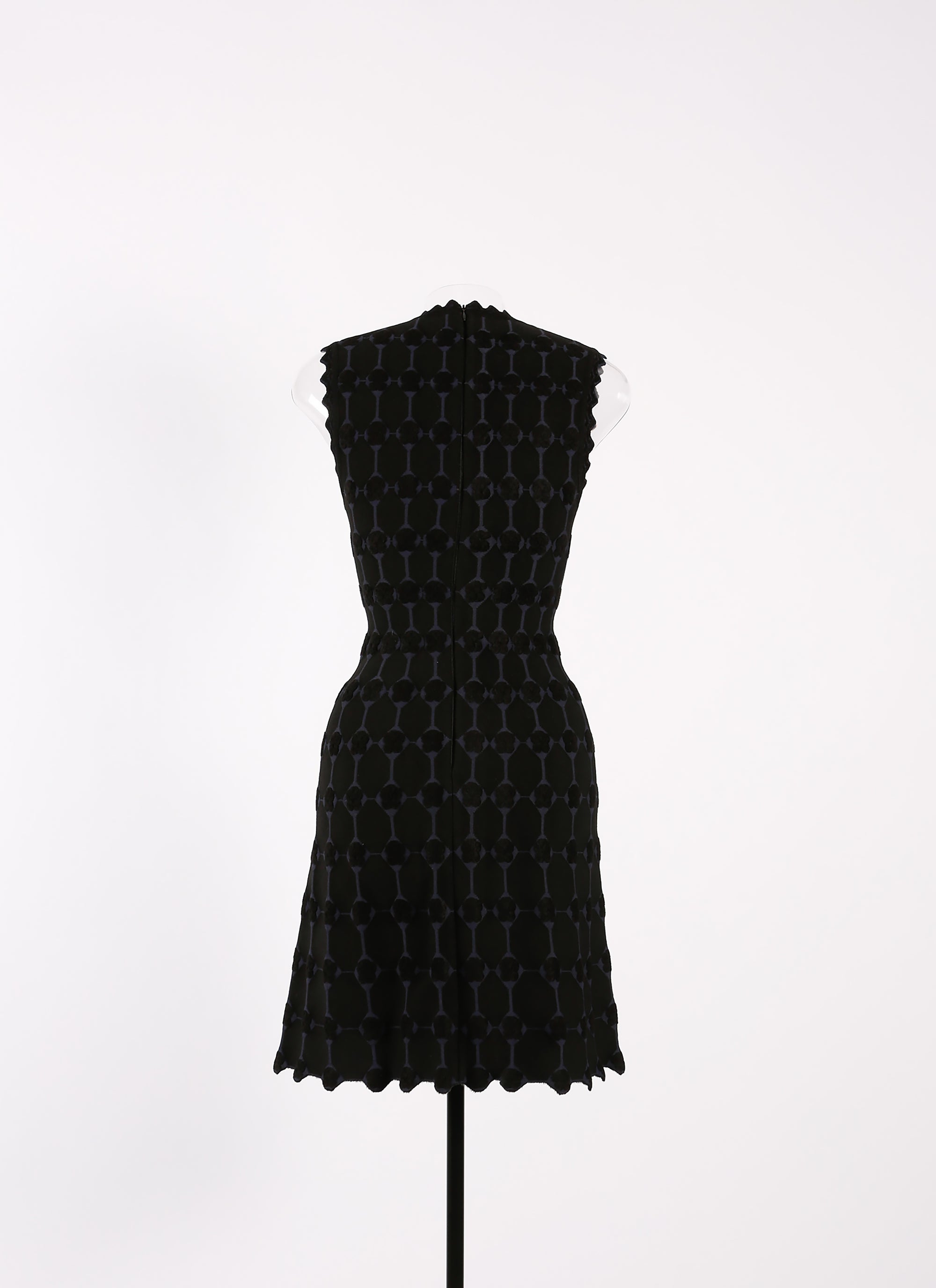 Azulejos sleeveless short dress - Black & Night