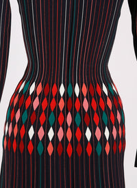 Berlingot long-sleeved dress - Multicolour