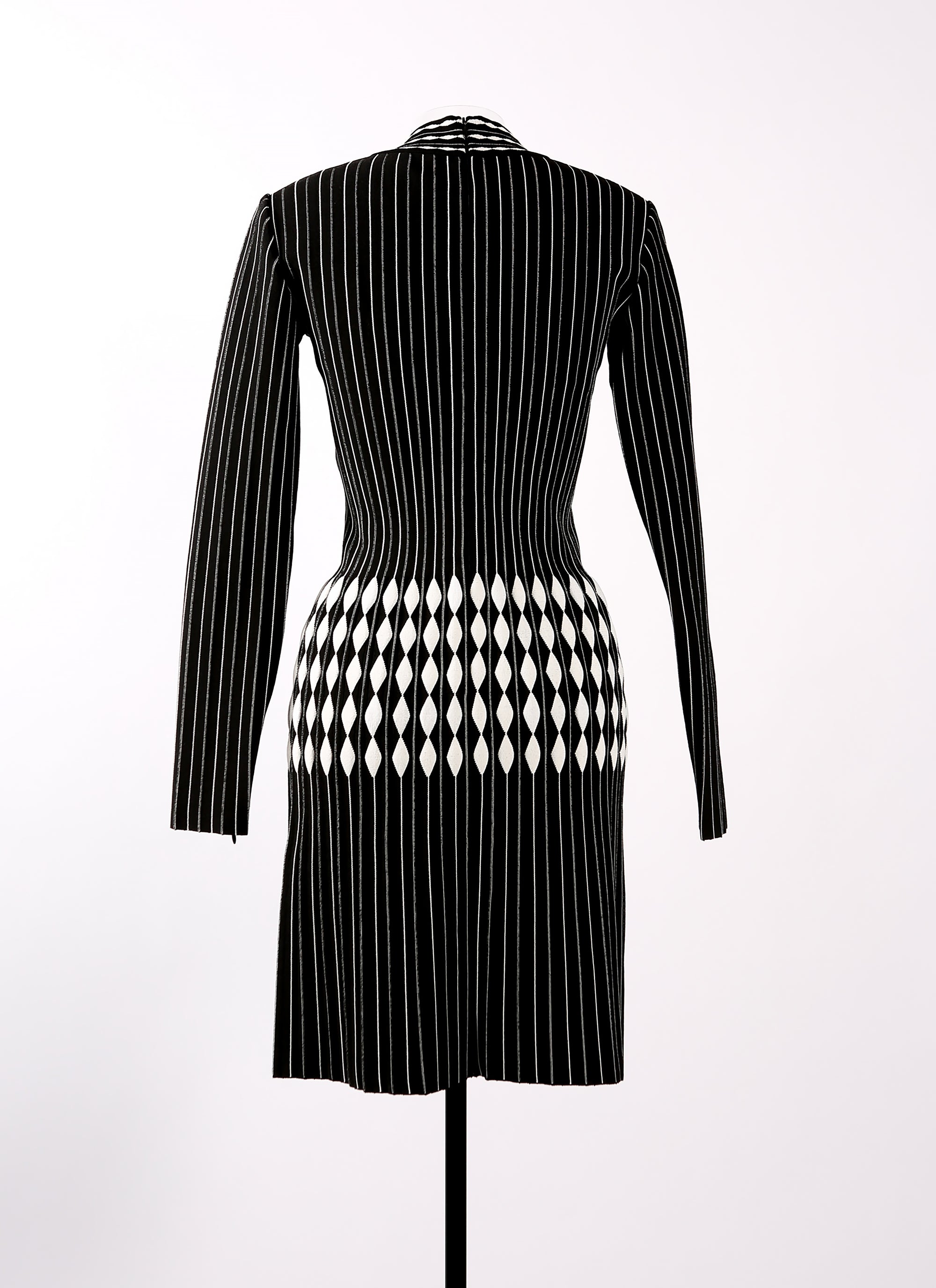 Robe à manches longues Berlingot - Noir & Blanc