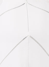 Guarani knitted straight skirt - Optic White