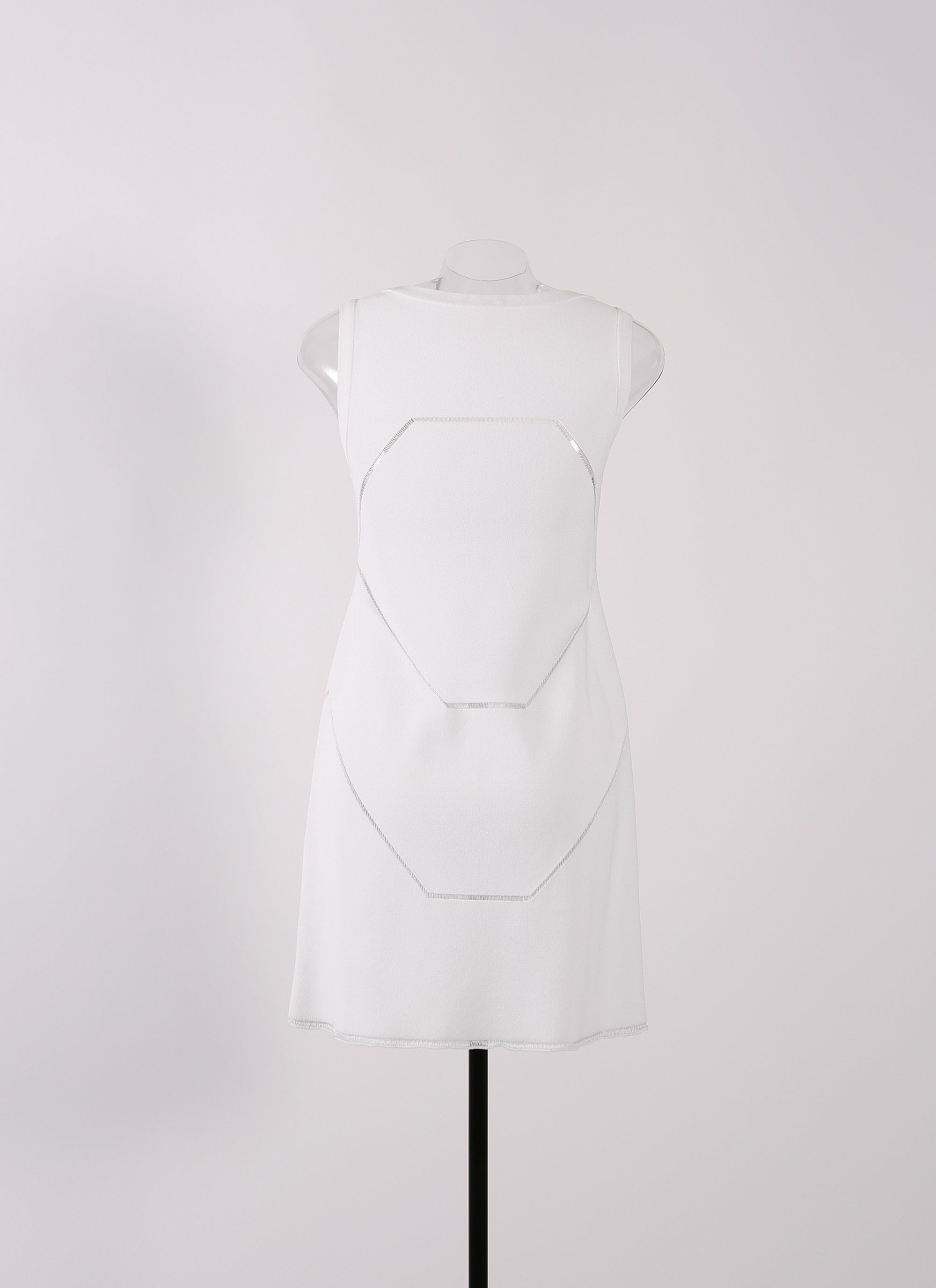 Guarani sleeveless knitted dress - Optic White