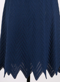 Robe à manches courtes Jamaica en maille - Marine