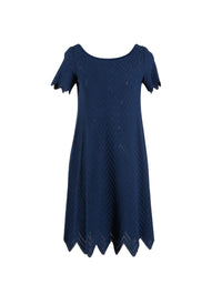 Robe à manches courtes Jamaica en maille - Marine