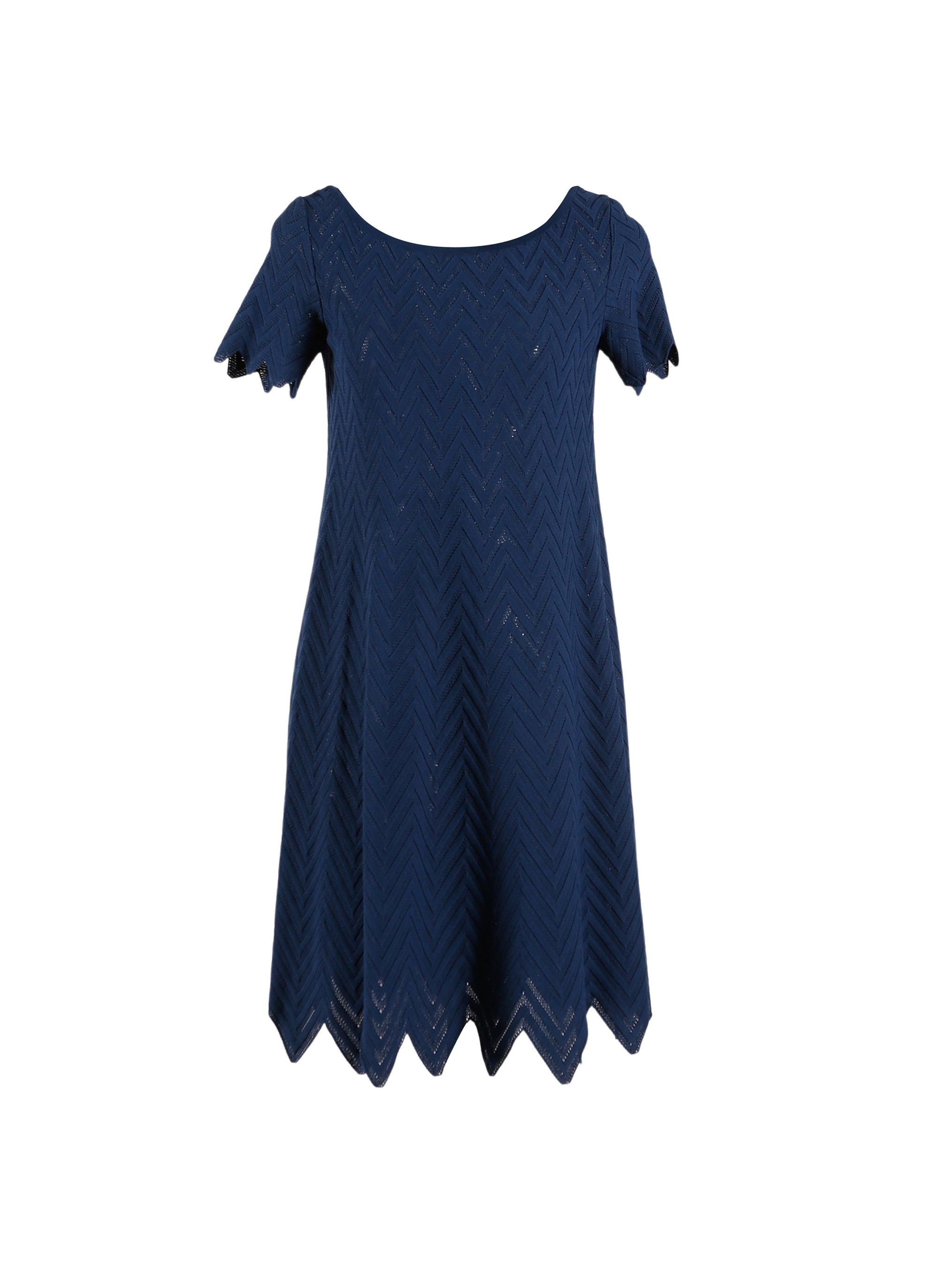 Robe à manches courtes Jamaica en maille - Marine