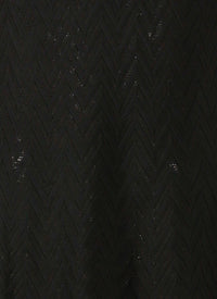 Robe à manches longues Jamaica en maille - Noir