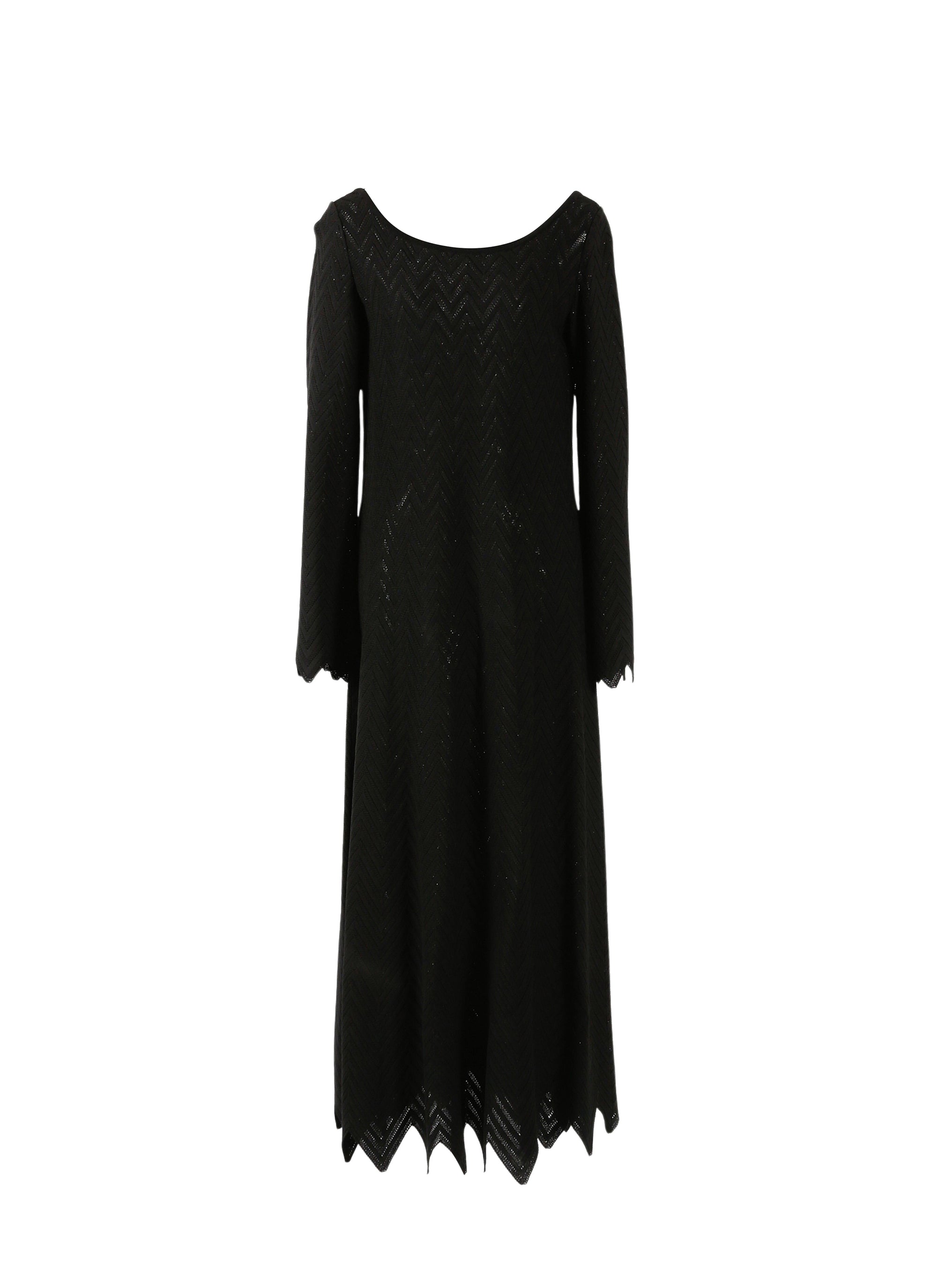 Robe à manches longues Jamaica en maille - Noir