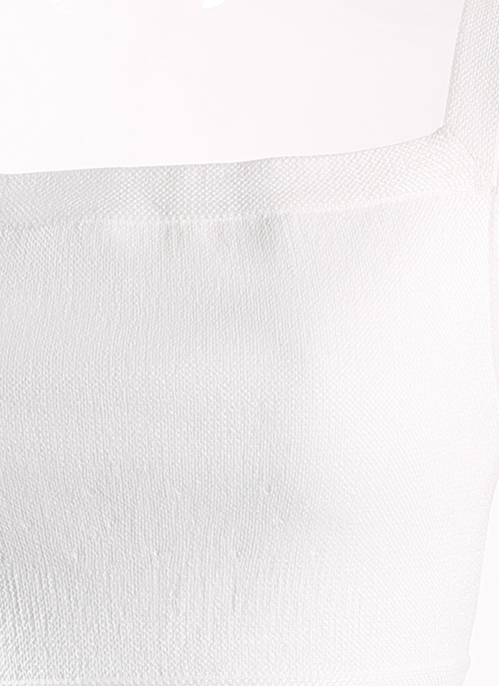 Top sans manches en rafia - Blanc Optique