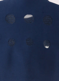 Cardigan à manches courtes Atlas en maille - Marine