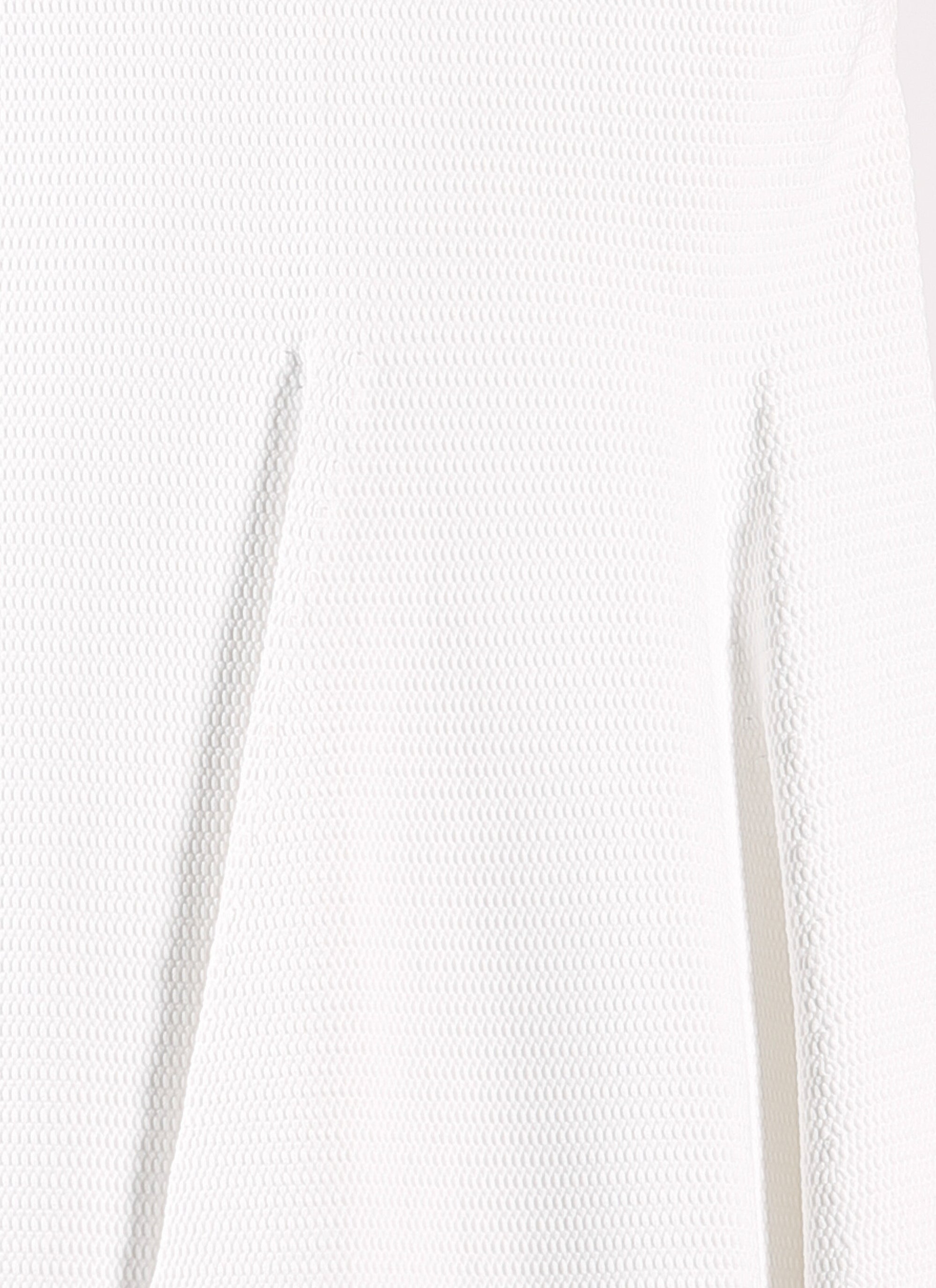 Pull sans manches piqué en maille - Blanc Optique