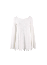 Pull à manches longues Jamaica en maille - Blanc Optique