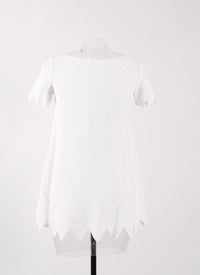 Jamaica knitted short sleeve jumper - Optic White