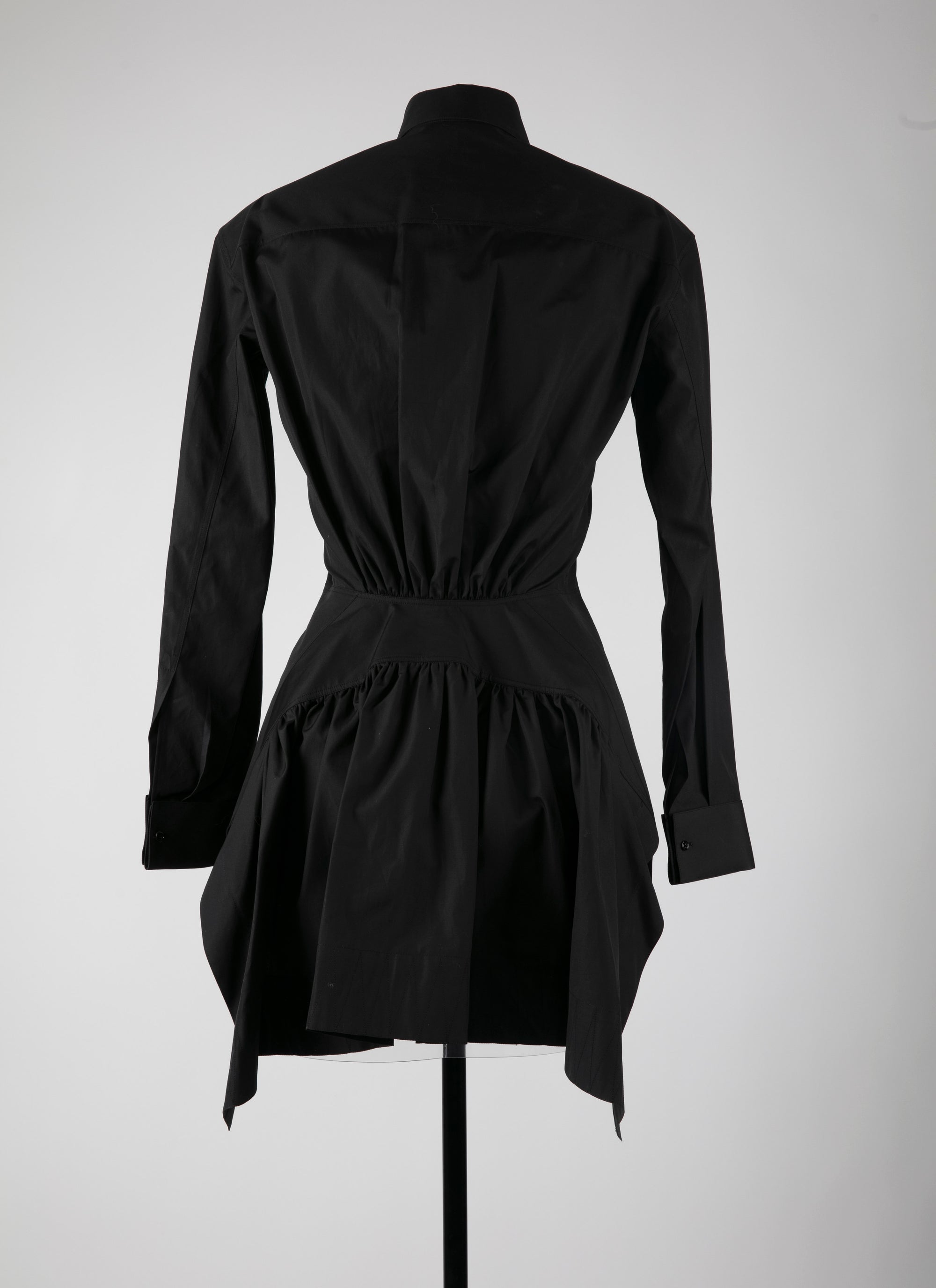 Long sleeve poplin shirt - Black