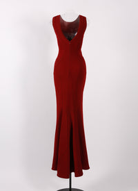 Mesh Diva sleeveless dress - Madder