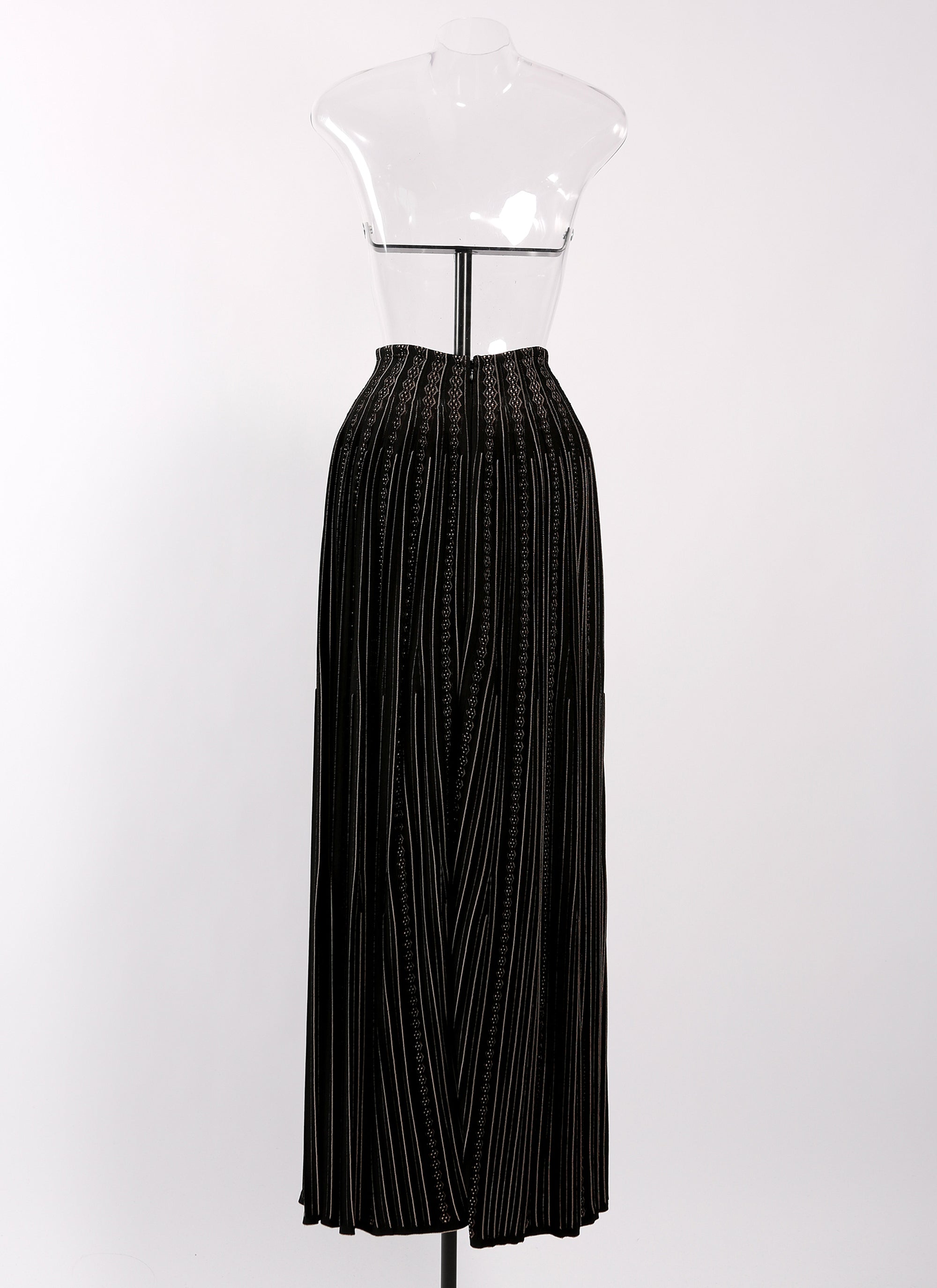 Mistral knitted skirt - Black & Beige
