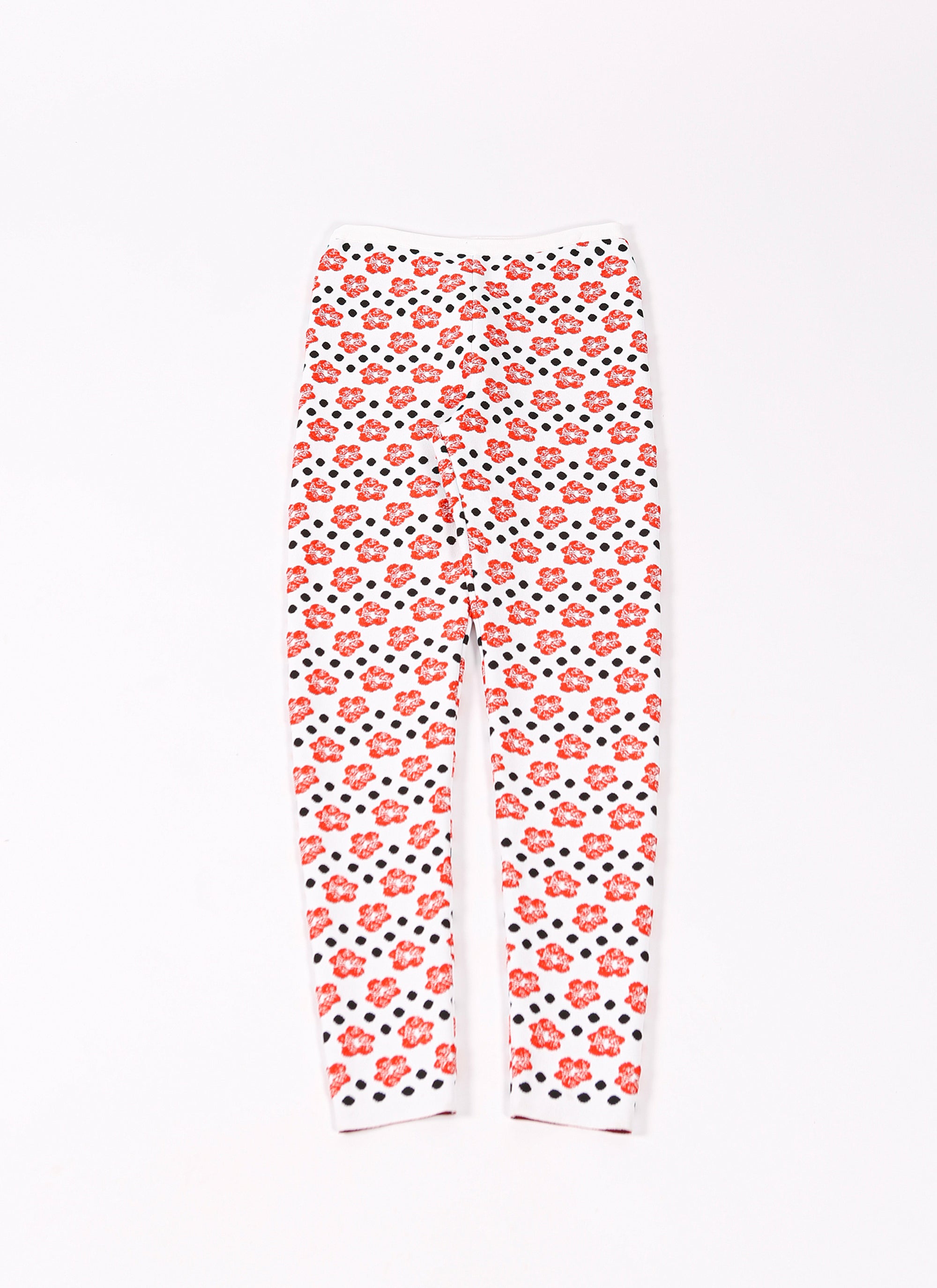 Legging mini Orchidée - Blanc & Rouge