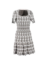 Robe à manches courtes Astragale en maille - Chair & Multicolore