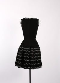 Robe courte sans manches Allegro en maille - Noir