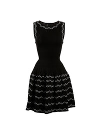 Robe courte sans manches Allegro en maille - Noir