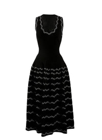 Robe sans manches Allegro en maille - Noir