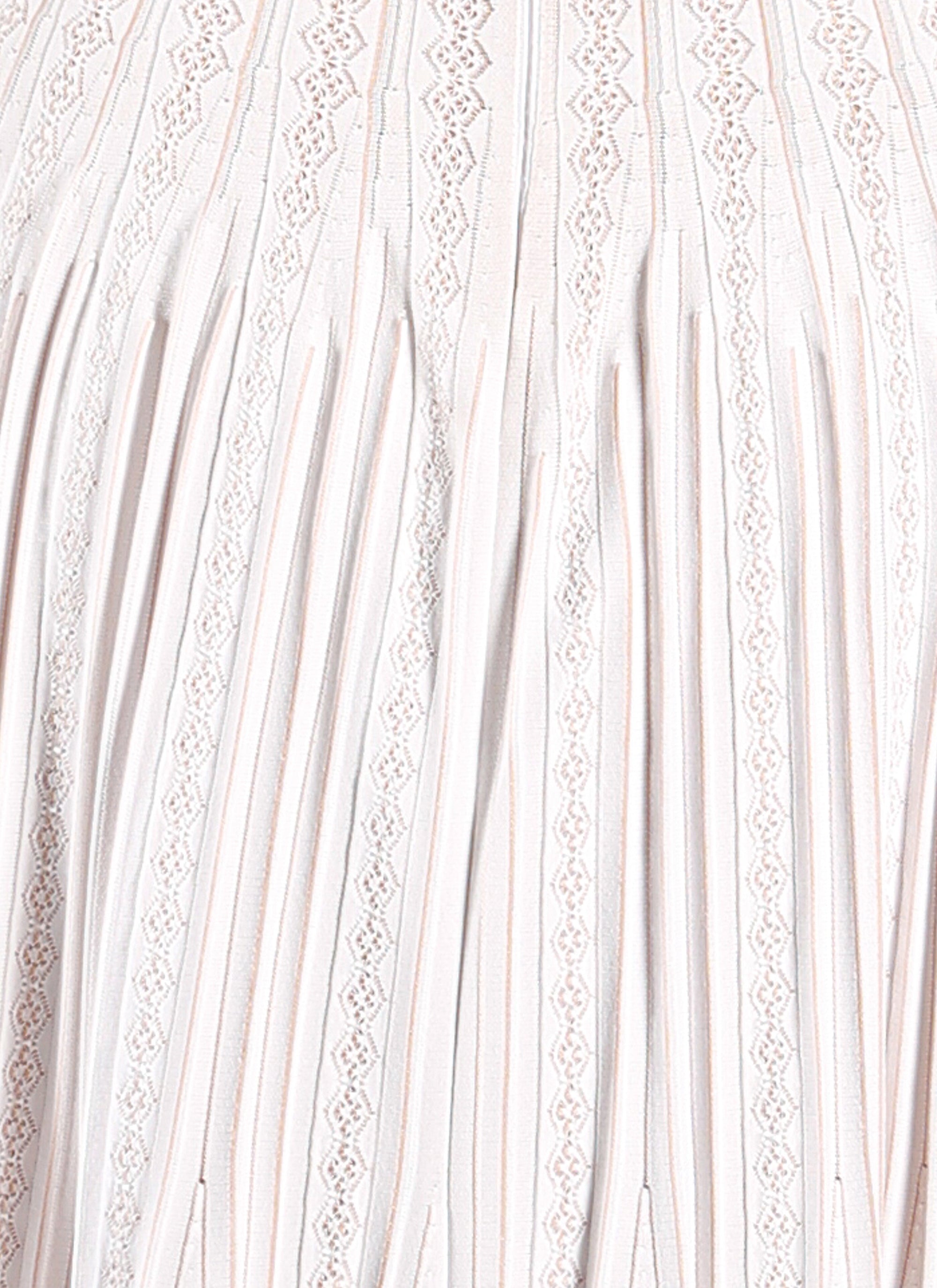 Mesh Mistral sleeveless dress - White & Flesh