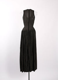 Robe sans manches Mistral - Noir & Beige