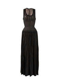 Robe sans manches Mistral - Noir & Beige