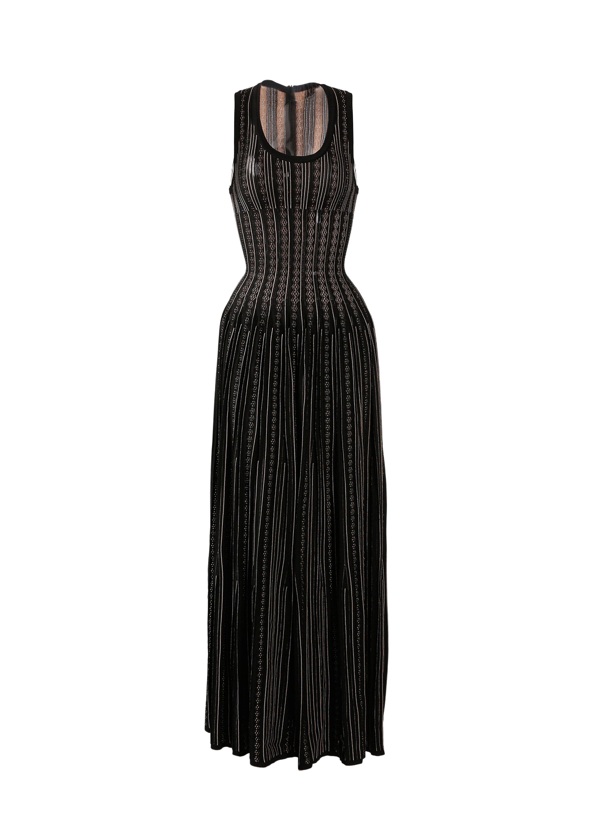 Robe sans manches Mistral - Noir & Beige