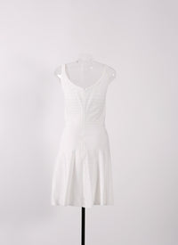Robe sans manches Bolchoi en maille - Blanc