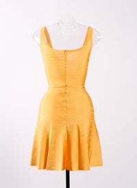 Robe sans manches Bolchoi en maille - Ocre