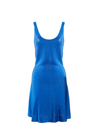 Bolchoi mesh strapless dress - Electric Blue