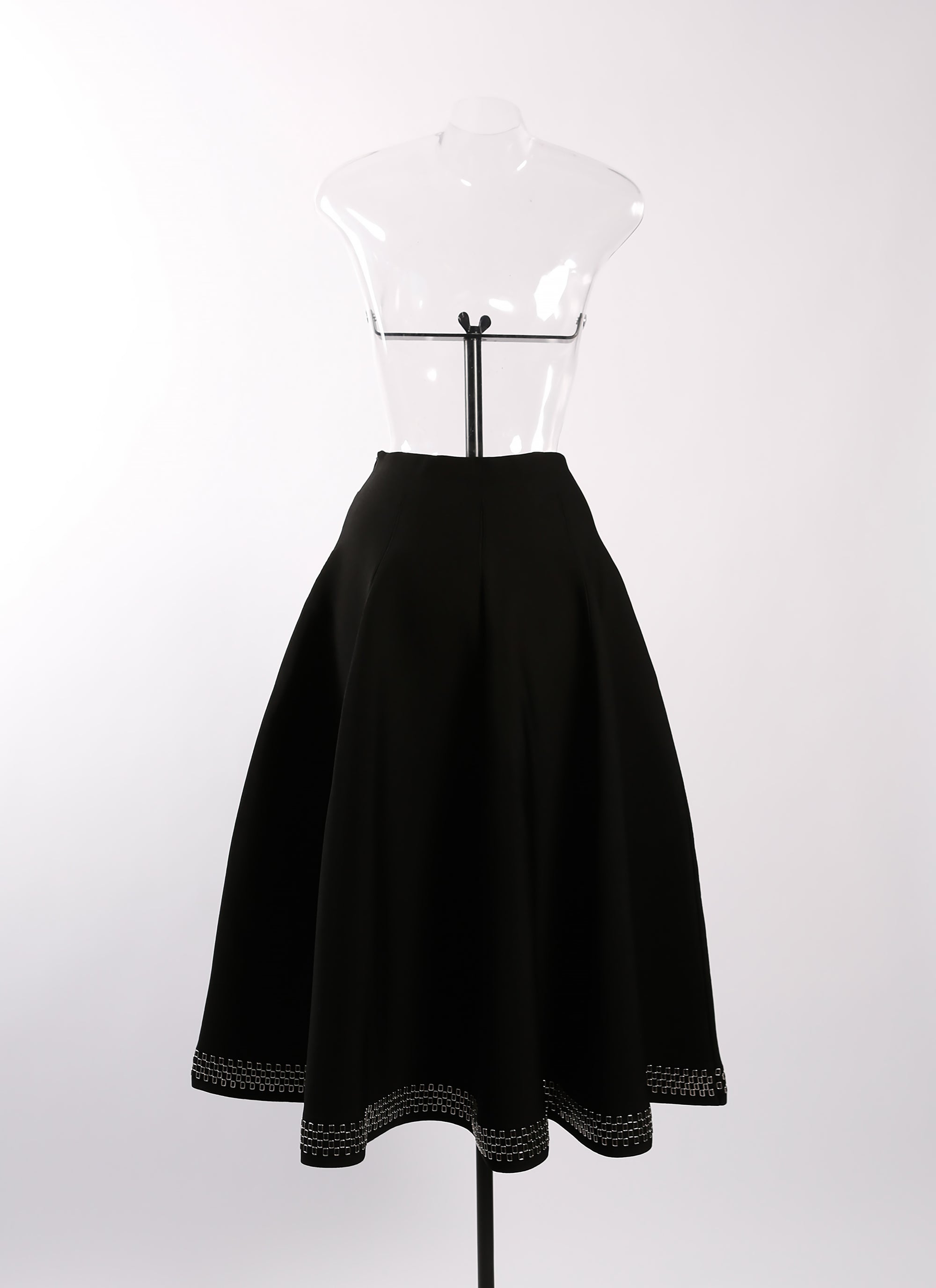 Jupe longue Tatoo en maille - Noir
