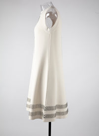 Robe sans manches Taboo en maille - Ecru