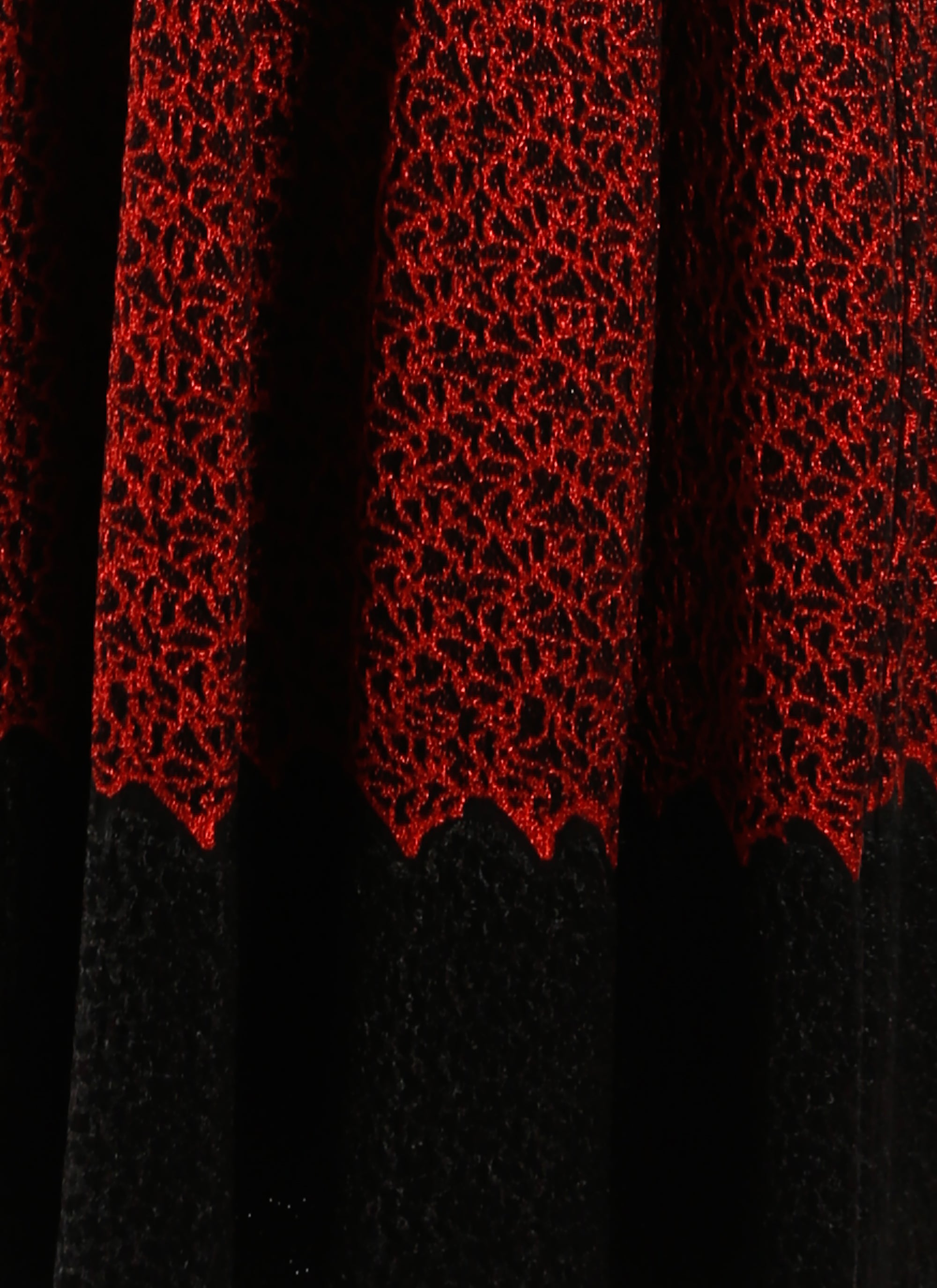 Robe à manches longues Jungle - Noir & Rouge